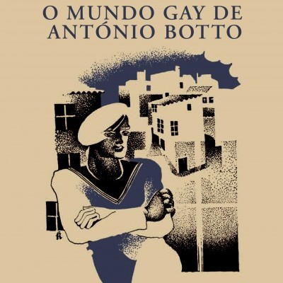 Capa do livro O Mundo Gay de António Botto com ilustração e texto