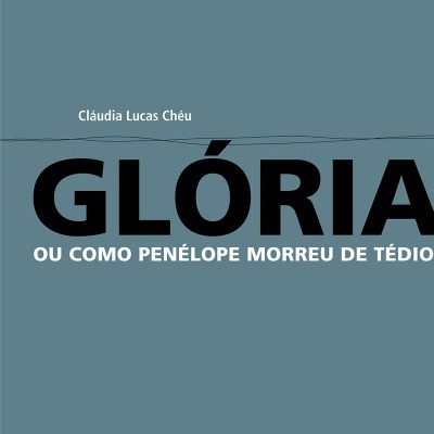 Capa azul com texto preto e branco, incluindo título teatral e créditos.