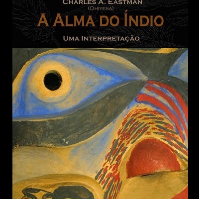 Capa do livro A Alma do Índio com ilustração abstrata colorida