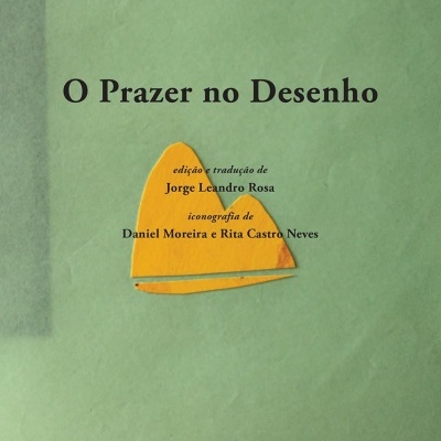 Capa de livro verde com texto e formas amarelas