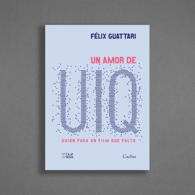 Livro com capa branca, texto em azul e vermelho sobre fundo cinza
