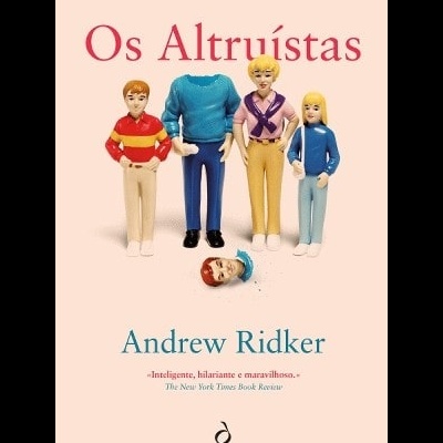 Capa do livro 'Os Altruístas' com bonecos de plástico, um decapitado.