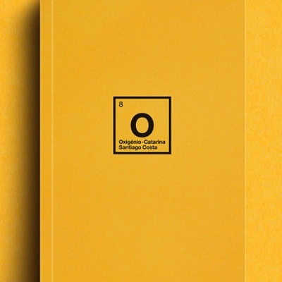 Livro amarelo com título e texto em preto no centro da capa