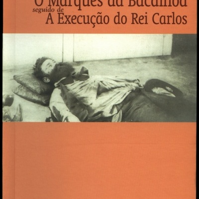Capa de livro com título e fotografia a preto e branco de homem deitado