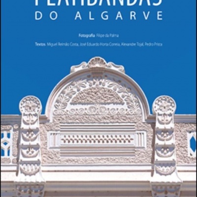 Platibandas do Algarve capa de livro com platibanda branca detalhada