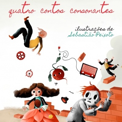 Capa de livro com personagens ilustrados e texto em português