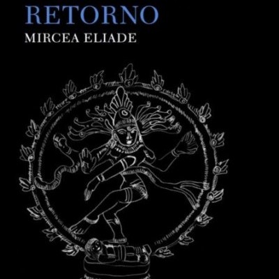 Capa de livro preta com ilustração branca e texto azul e branco