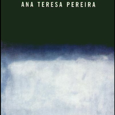 Capa do livro Intimações de Morte de Ana Teresa Pereira com fundo azul e branco e título em laranja e branco
