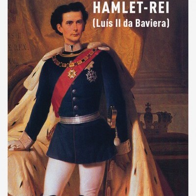 Capa de livro com retrato de homem em uniforme militar e texto Guy de Pourtalès HAMLET-REI