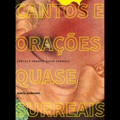 Capa de livro com texto em português sobre fundo artístico salmão.