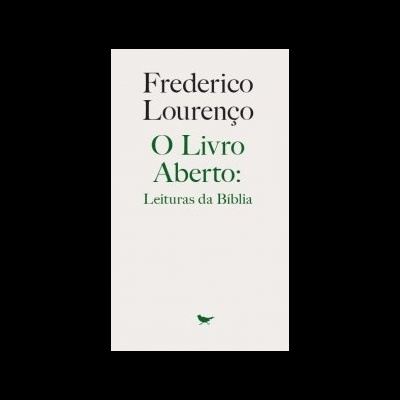 Capa de livro em branco com texto preto e verde e logotipo de pássaro