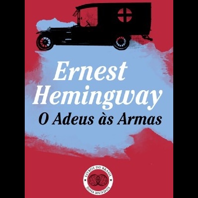 Capa de livro vermelha com veículo antigo preto e texto do título e autor