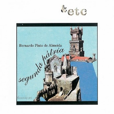 Capa de álbum com castelo antigo e texto em fundo branco