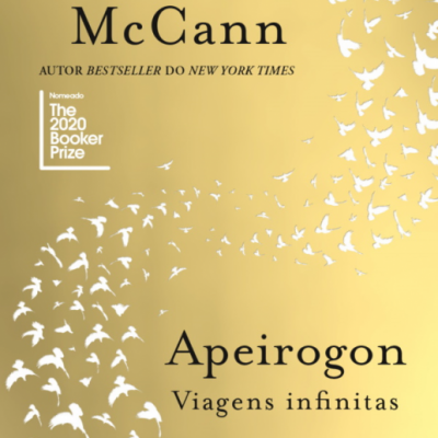 Capa do livro Apeirogon de Colum McCann com ilustração de aves