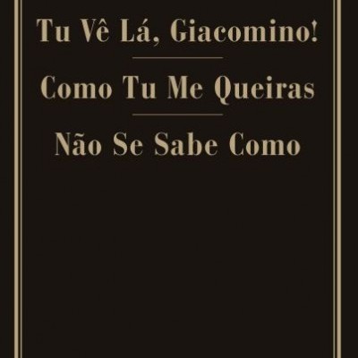 Capa de livro preta com texto dourado com título e autor
