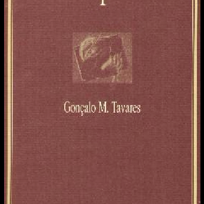 Capa de livro bordô com número 1, imagem de figura humana e texto 'Gonçalo M. Tavares' e 'RELÓGIO D'ÁGUA'.