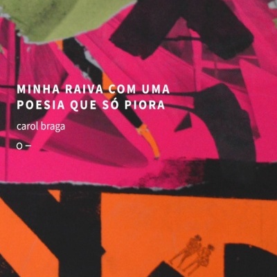 Capa de livro colorida com título e nome da autora em branco