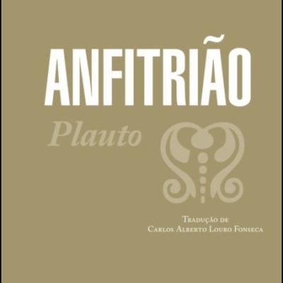 Capa de livro ANFITRIÃO de Plauto com tradução de Carlos Alberto Louro Fonseca