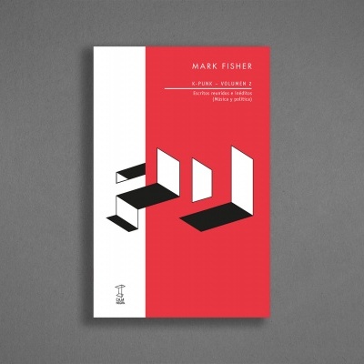 Capa de livro vermelho e branco com texto e ilustrações geométricas