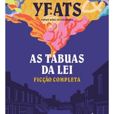 Capa de livro roxa com texto e ilustrações coloridas