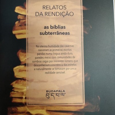 Capa de livro com título RELATOS DA RENDIÇÃO as bíblias subterrâneas e texto descritivo