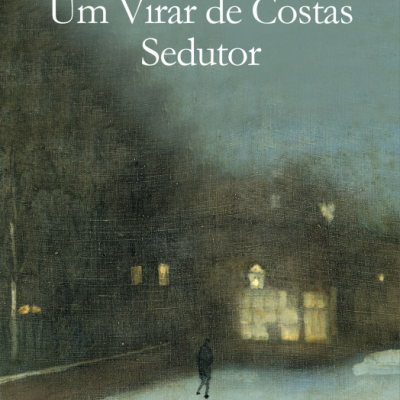Capa de livro com figura solitária numa rua nevada à noite e texto com título e autor.