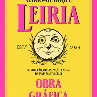 Capa de livro com fundo rosa e amarelo com texto e ilustração central