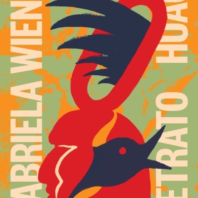 Capa de livro com ilustração de pássaro vermelho e preto e texto em branco.