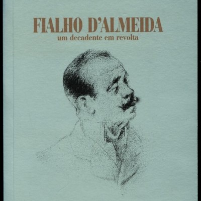 Capa de livro azul claro com ilustração em preto e branco de homem e texto em marrom e branco