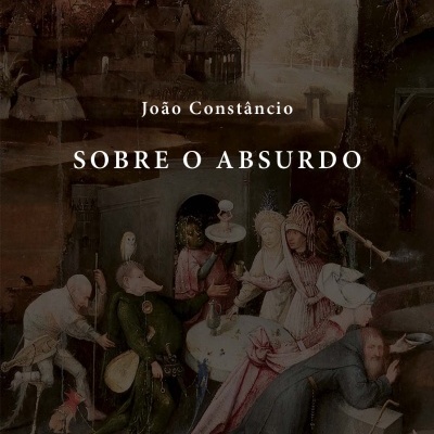 Capa de livro 'SOBRE O ABSURDO' de João Constâncio com pintura renascentista