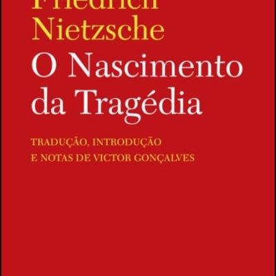 Capa de livro vermelha com título e nome do autor em amarelo e branco
