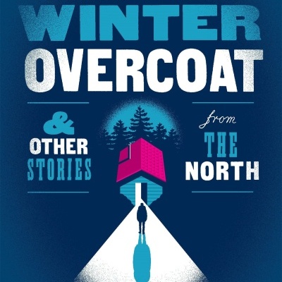 Capa de livro azul escuro com texto e ilustração