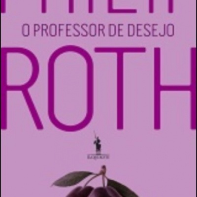 Capa de livro lilás com texto roxo e imagem de duas ameixas