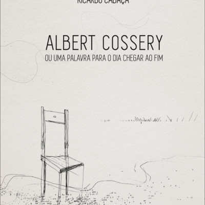Capa de livro com título, autor e desenho de cadeira em fundo bege