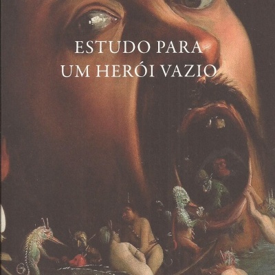 Capa de livro com pintura artística e texto