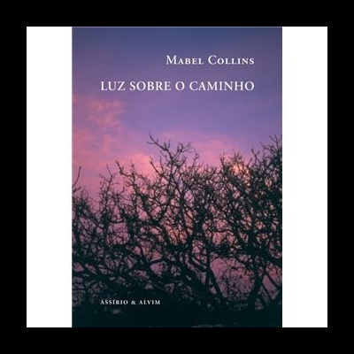Capa de livro 'Luz Sobre o Caminho' com céu colorido e árvores secas