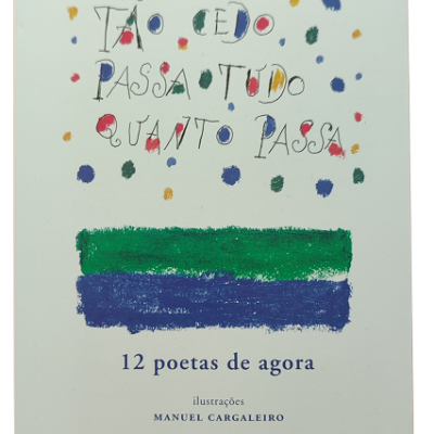 Capa de livro com título colorido e ilustrações abstratas.