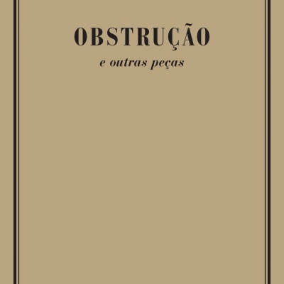 Capa de livro marrom clara com texto preto e borda dupla preta
