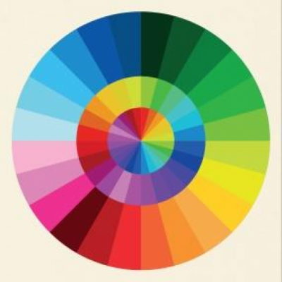 Capa do livro 'As Cores das Coisas' com círculo colorido e texto