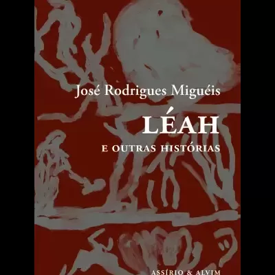 Capa de livro vermelho com formas abstratas e texto branco.