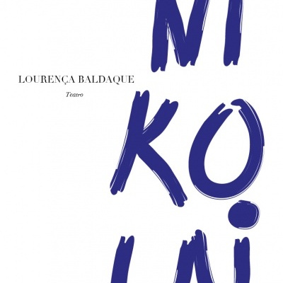 Capa de livro branco com título azul NIKOLAI e texto autor Loureça Baldaque
