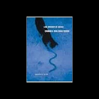 Capa azul de livro com texto branco e figura humana escura