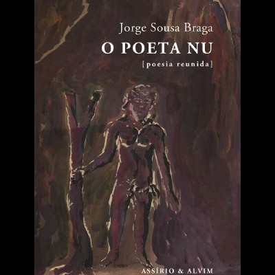 Capa do livro O POETA NU com figura humana nua e texto
