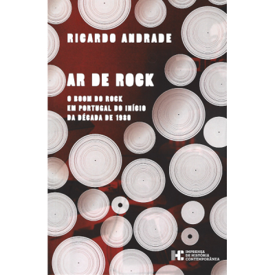 Capa de livro vermelha com círculos brancos e texto informativo.