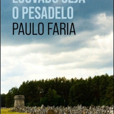 Capa do livro 'LOUVADO SEJA O PESADELO' de PAULO FARIA com paisagem de pedras e céu nublado