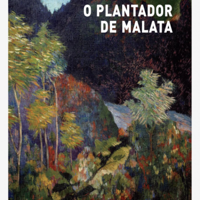 Livro O PLANTADOR DE MALATA com capa de pintura de paisagem