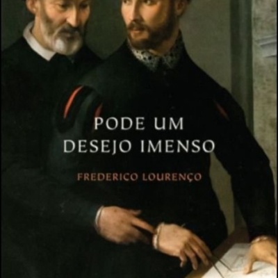 Capa de livro com homens em traje renascentista e texto do título e autor