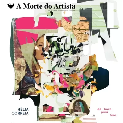 Capa de livro abstrata com cores variadas e texto