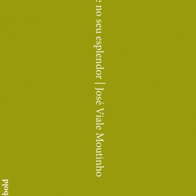 Capa de livro verde com texto branco vertical