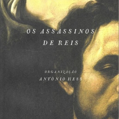 Capa de livro com pintura clássica e texto em branco sobre fundo escuro